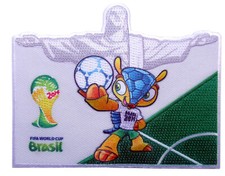 Socccer World Cup Brazil 2014 Fifa Mascot Collectible Patch Iron on