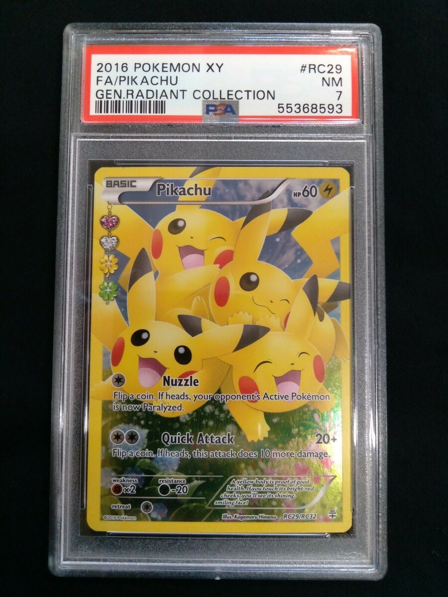 Graded PSA 7 2016 Pokemon XY Full Art PIKACHU #RC29 Graded PSA 7 2016 Pokemon XY Full Art PIKACHU #RC29