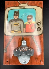 Sweet Art Attack Wall Mounted Bottle Opener Classic Batman & Robin Xenith TV