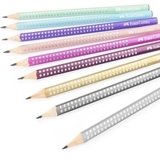 Faber-Castell Sparkle Pearl Graphite Pencils B Grade 9 Barrel Colours