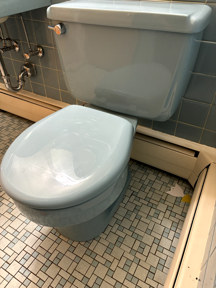 American Standard, baby blue MCM toilet, bathroom eBay