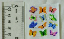 Sandylion BUTTERFLIES, MINI - 1 Square of Vintage Mini Butterfly Stickers