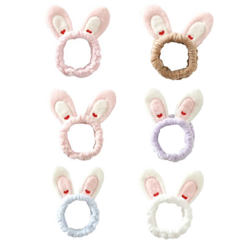 Elastic Rabbit Ear Soft Headband for Girls Hair Accessory