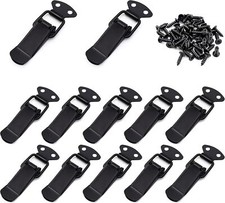 12 Pack Stainless Steel Toggle Latch for Cabinet Wooden Case Toolboxes Chest Box