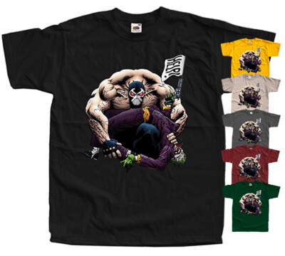 Batman vs Bane COMICS T-Shirt YELLOW KHAKI BRICK GRAPHITE All sizes S-5XL