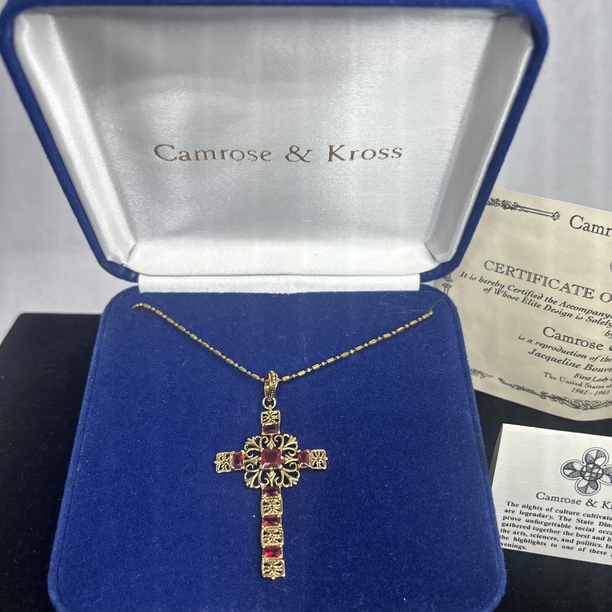 ネックレス ヴィンテージ Byzantine Chain Men's Viking Necklace - Steel & Gold