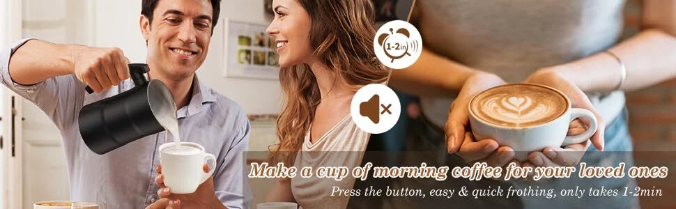 Milk Frother Electric Coffee Frother Warm And Cold Milk Foamer 4 In 1 Automatic Milk Frother Electric Coffee Frother Warm And Cold Milk Foamer 4 In 1 Automatic