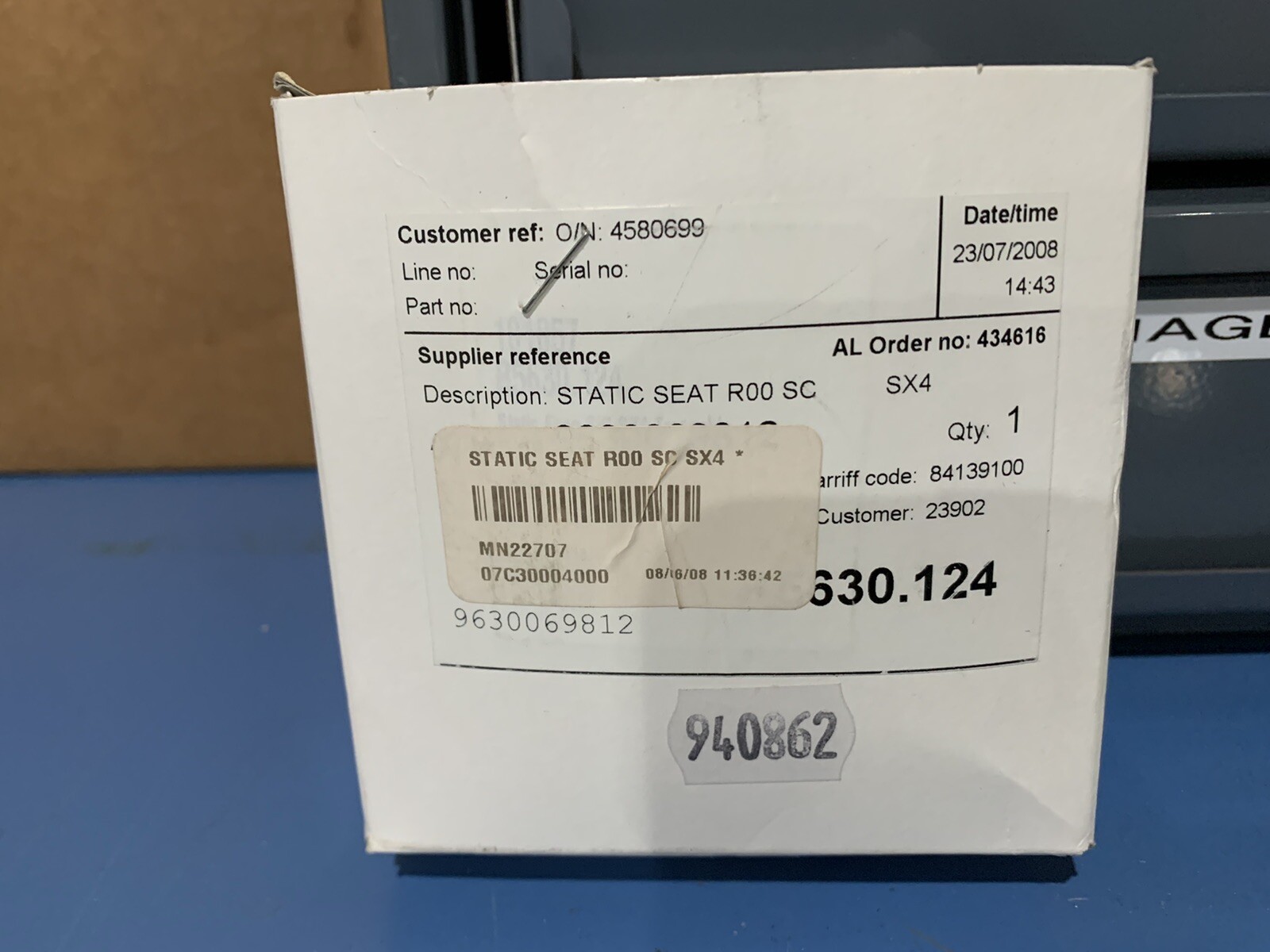 Static Seal R00 SC 9630069812 | eBay