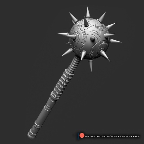 Custom 3D printed Hawk-Man Mace Replica Prop 1:1 (Painted) - Picture 2 of 2