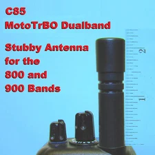 C85 Precision TUNED 800/900 MHz Dualband Stubby Antenna for Motorola XPR7580