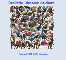 Jurassic Dinosaur Stickers Kids Toy Case, Wall, Mirror, Party Favors, Fun Gifts