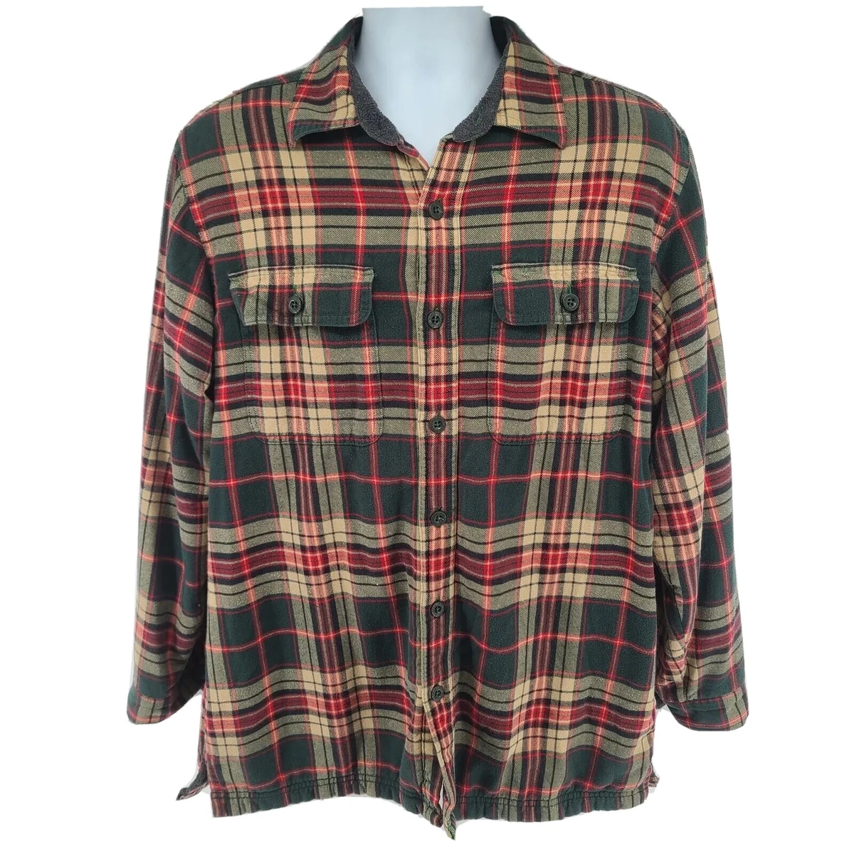 Ll bean fleece lined clearance flannel