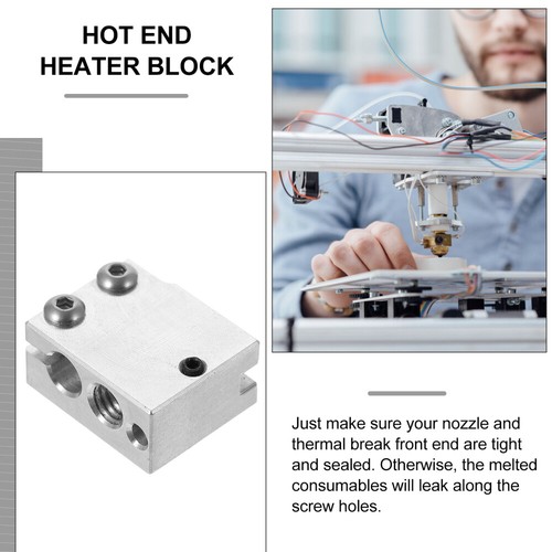 Heating Aluminum Block Kit Heater Hot End 3D Printer Parts Printers - Afbeelding 9 van 12