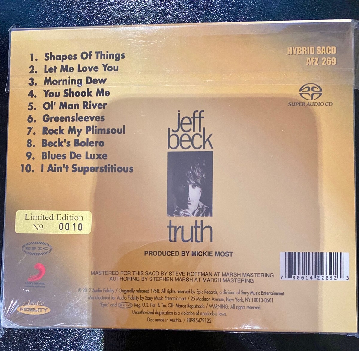 洋楽 Jeff Beck Truth Mobile Fidelity SACD Jeff Beck - Truth - mobile fidelity - UDSACD-2223