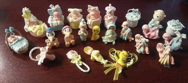 cold porcelain baby shower favors