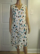 Tally Taylor multicolor polka dot dress size 14