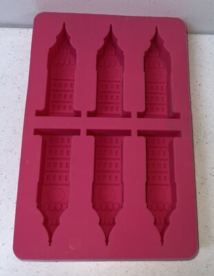 Elbee 6 Mold Silicone Pink Big Ben Tray MR15D