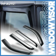 Smoke Window Visor Shade Vent Wind Rain Deflector for 04-08 Ford F-150 Crew Cab