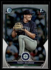 Teddy McGraw 2023 Bowman Draft Chrome 1st Refractor Card #BDC-73