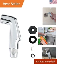 High-Pressure Side Sprayer Head Replacement for Kitchen Faucets - Chrome Finish