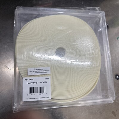 RV Designer Heavy Duty Insert Trim 100ft White Part#E463