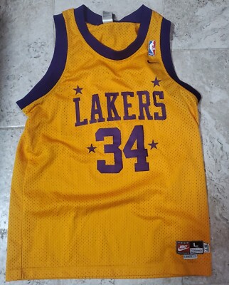 レア！NIKE製 SHAQUILLE O'NEAL LAKERS JERSEY ULTRA RARE VINTAGE NIKE SHAQUILLE O'NEAL LOS ANGELES LAKERS