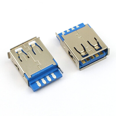 5Pcs USB 3.0 9P 9 Pin Female Type A DIP 180 Degree Solder PCB Socket Connector