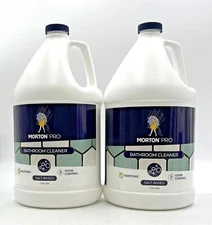 Morton Pro Salt-Based Bathroom Cleaner 1 Gallon-2 Pack