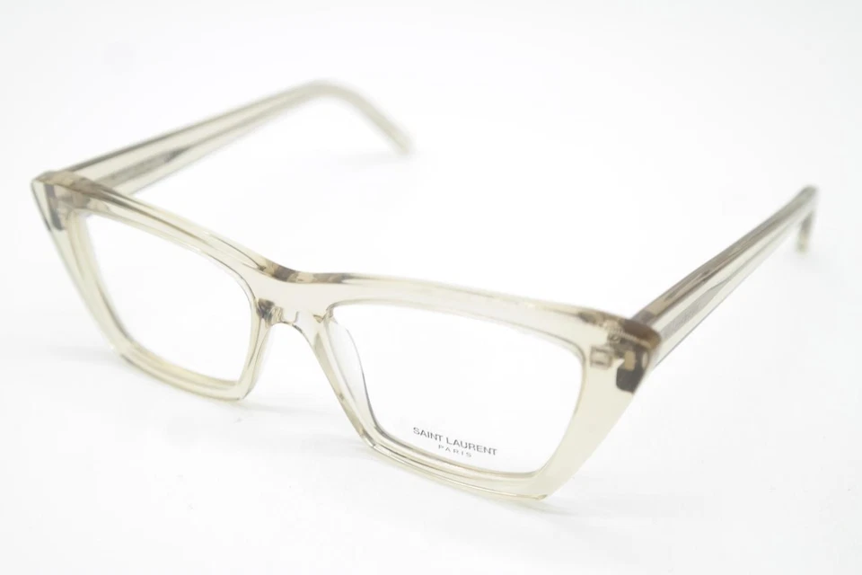 Lunettes Saint Laurent SL 276 MICA Transparent Argent Carré Monture Neuve - Photo 3/4