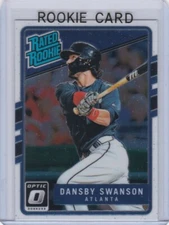 DANSBY SWANSON ROOKIE CARD Atlanta Braves Baseball 2017 DONRUSS OPTIC RATED RC
