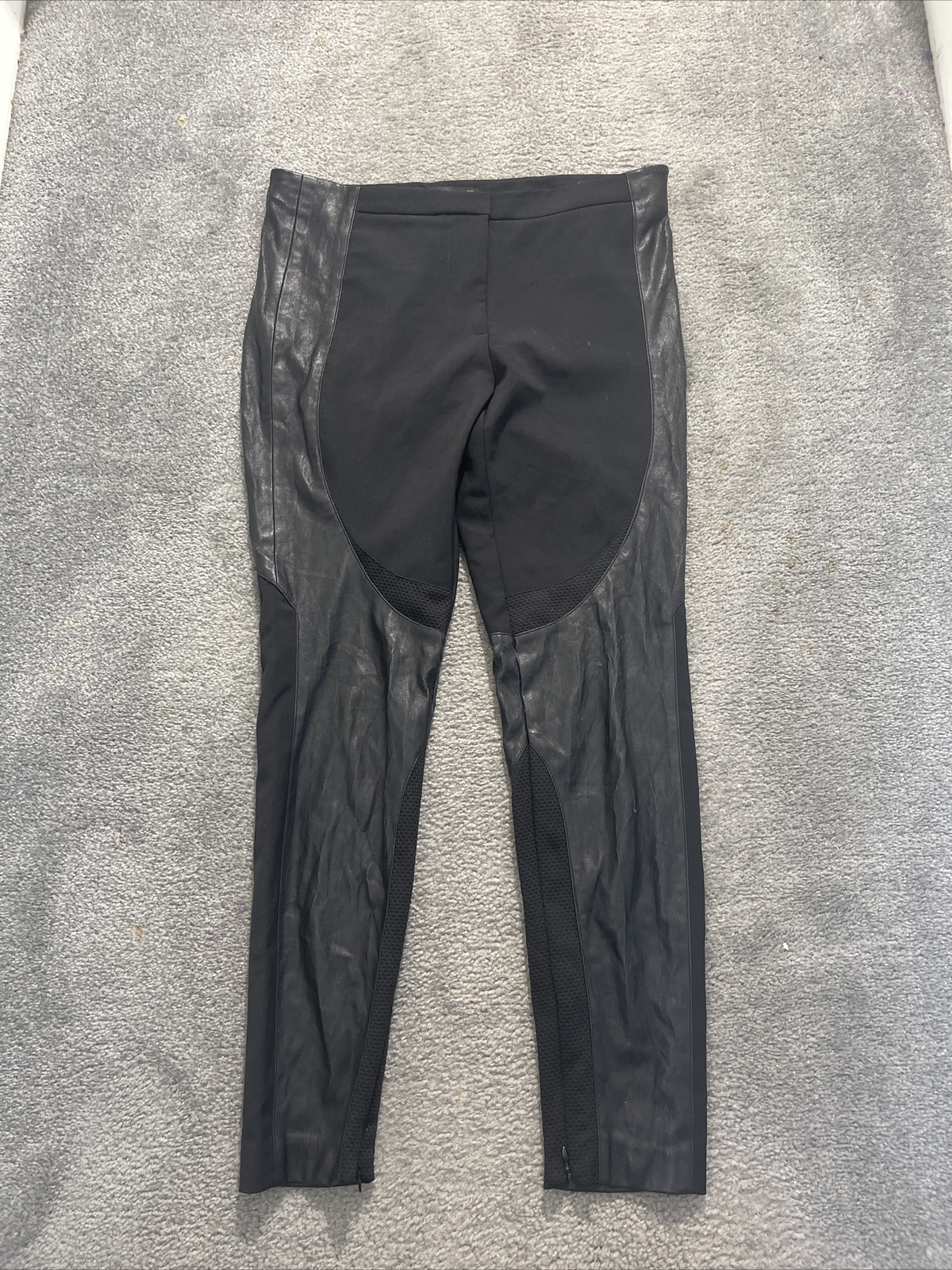 Zara basic black leather/polyester pull up women … - image 1