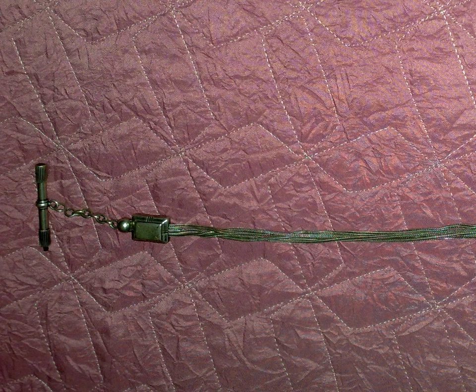 CATENA D'EPOCA IN ARGENTO per orologio - Immagine 4 di 4