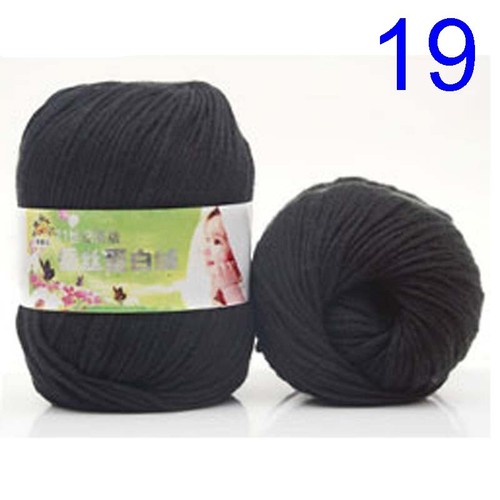 100g Roll Silk Cotton Hand Knitting Yarn Crochet Hand Thick Wool Thread Yarn DIY - Picture 48 of 101