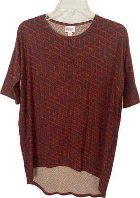 LulaRoe Irma Women's Red Top Size XXS