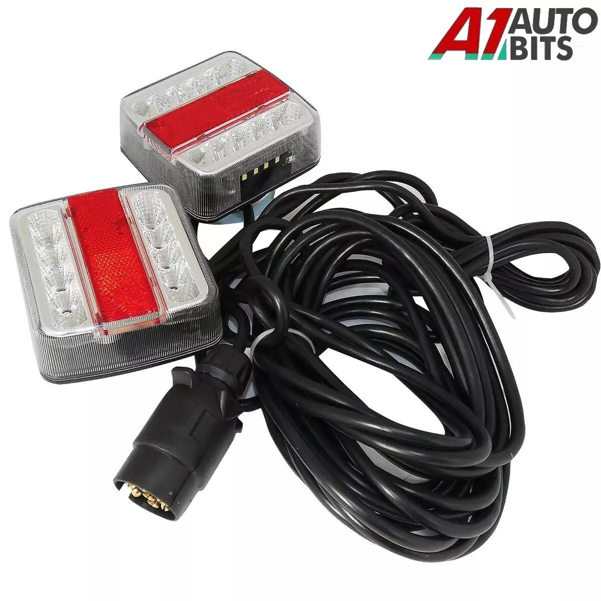12v 7.5m Cable Magnetic Trailer Board LED Lights Rear Tail Car Van