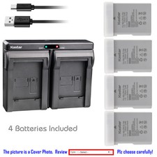 Kastar Battery Slim Dual Charger for Nikon EN-EL14A MH-24 Nikon Coolpix P7000