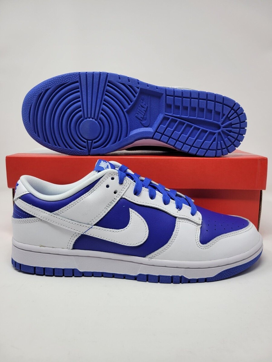 Nike Dunk Low Shoes Racer Blue White DD1391-401 Men's Sizes Brand New