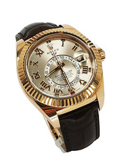 Schöne Rolex Sky-Dweller 18k Gold - Ref 326135 - Box & Papiere aus 2017