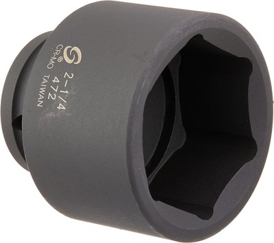 SUNEX TOOLS 472 3/4'' Drive Standard 6 Point Impact Socket 2-1/4''