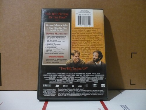 Good Will Hunting Robin Williams Matt Damon Minnie Driver Ben Affleck - Picture 2 of 3
