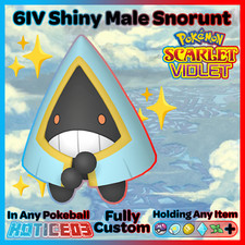 ✨ Shiny Male Snorunt  6IV ✨ Pokemon Scarlet & Violet 🚀 Fast 🚀