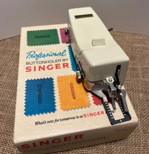 VTG SINGER PROFESSIONAL BUTTONHOLER #381116 -FOR SLANT NEEDLE ZIG ZAG MACHINES