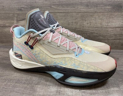Li-Ning Way of Wade ABPU0033 Basketball Shoes Beige Low Top Mens Size 10 See DES