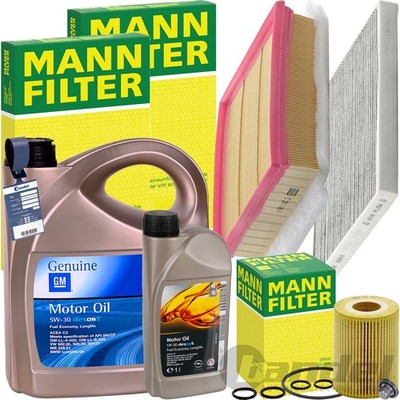 MANN INSPEKTIONSPAKET passend für OPEL CORSA D 1.7 CDTI+ORIGINAL 5W-30 MOTORÖL