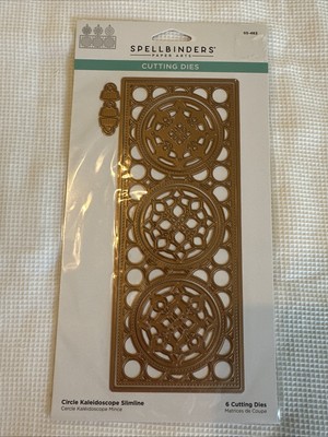 Spellbinders Detailed Cutting Dies Circle Kaleidoscope Slimline 6 Dies NEW