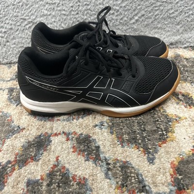 Asics Shoes Womens 9 Black White Gel Rocket 8 Flexible Volleyball Sneakers