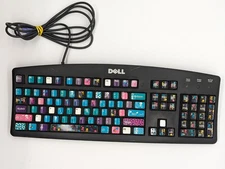 Dell RT7D20 PS/2 Wired Keyboard Customized Keys - untested