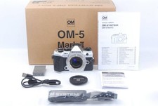 Mint 541 shot OM System OM-5 Mark II body silver with original box