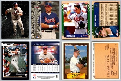 Ryan Klesko 4 Card Lot - Rookie RC Atlanta Braves San Diego Padres SF Giants 