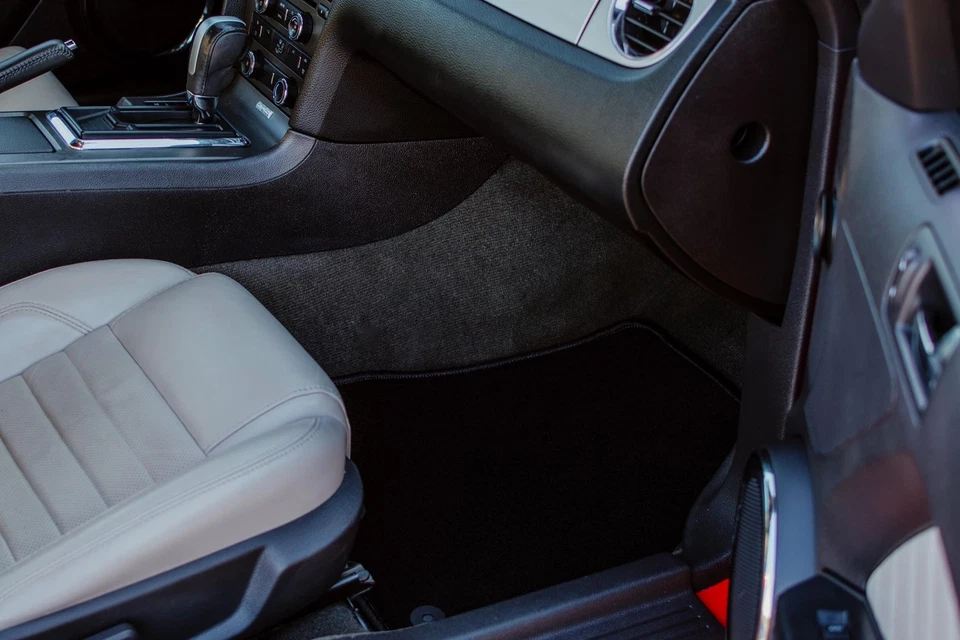 Tapis de sol en velours noir pour Toyota Avensis II T25 année 2003-2009 set 4pcs - Photo 4/4